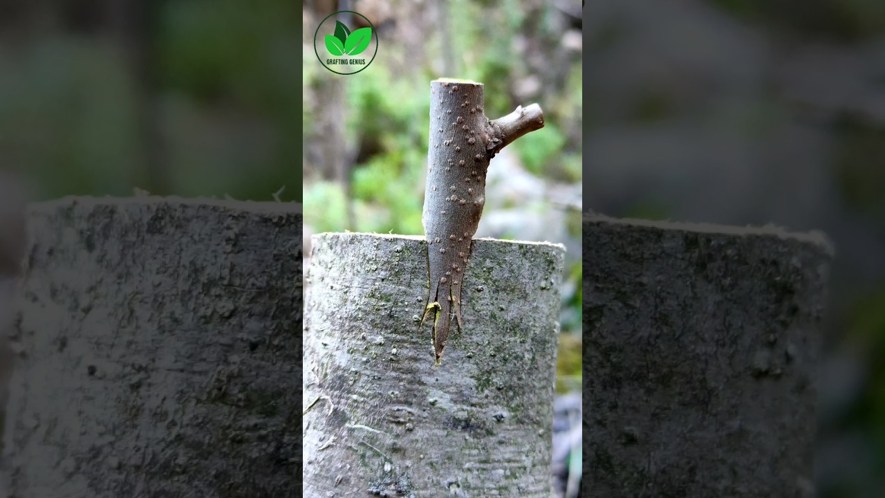New grafting techniques persimmon tree graft best video #bonsai #satisfying #plants #breeding