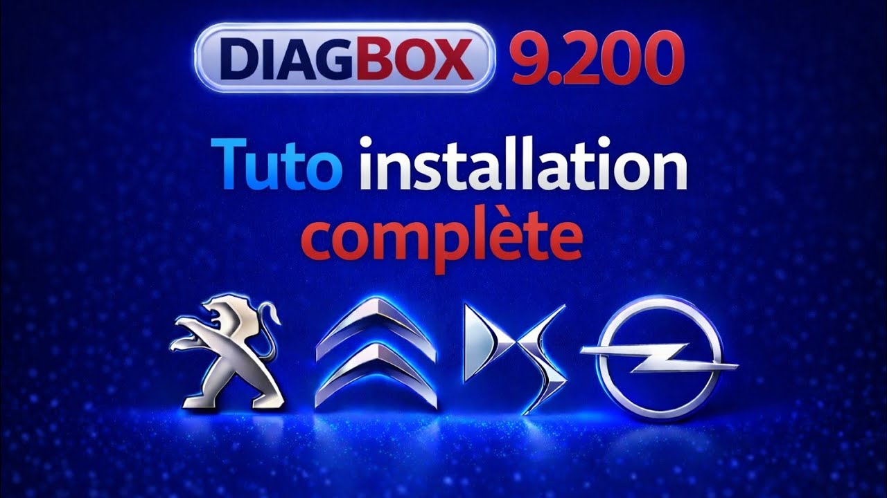 DIAGBOX 9.200 Installation complète |  Peugeot Citroën DS