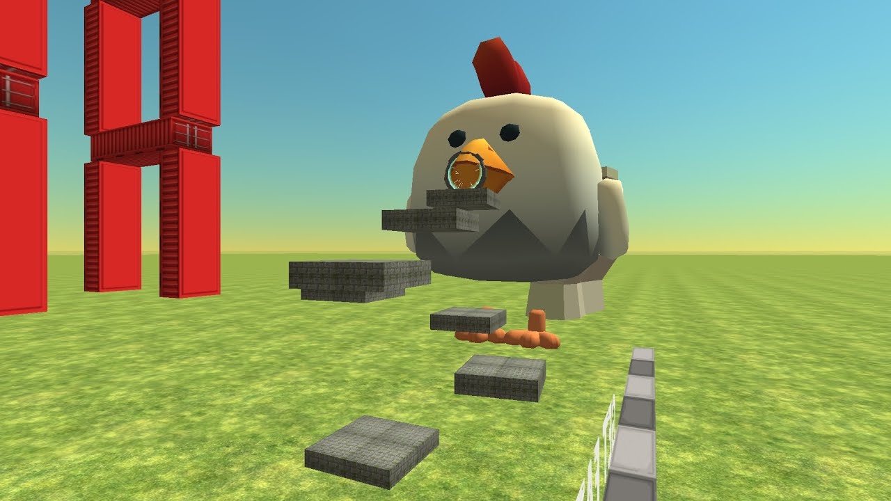Get Eaten! 10 Ending in Chicken Gun | #chickengun