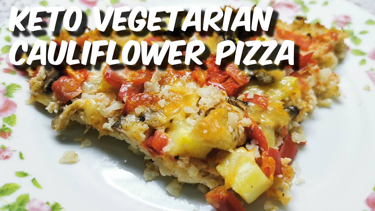 How to make keto vegetarian cauliflower pizza | Keto vegetarijanska pizza od karfiola