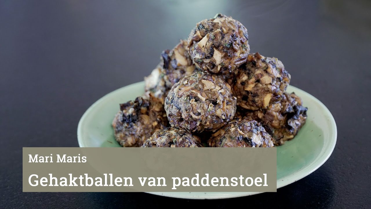 Gehaktballetjes van paddenstoel