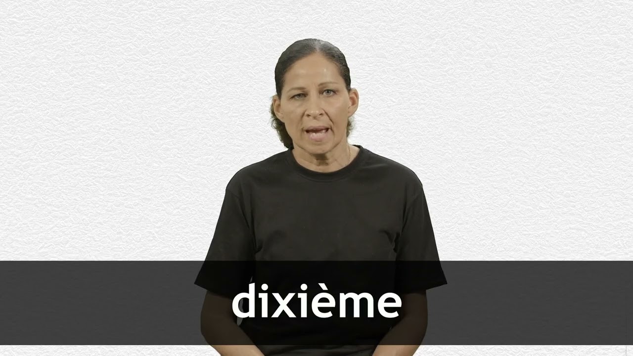 How to pronounce DIXI&Egrave;ME in French