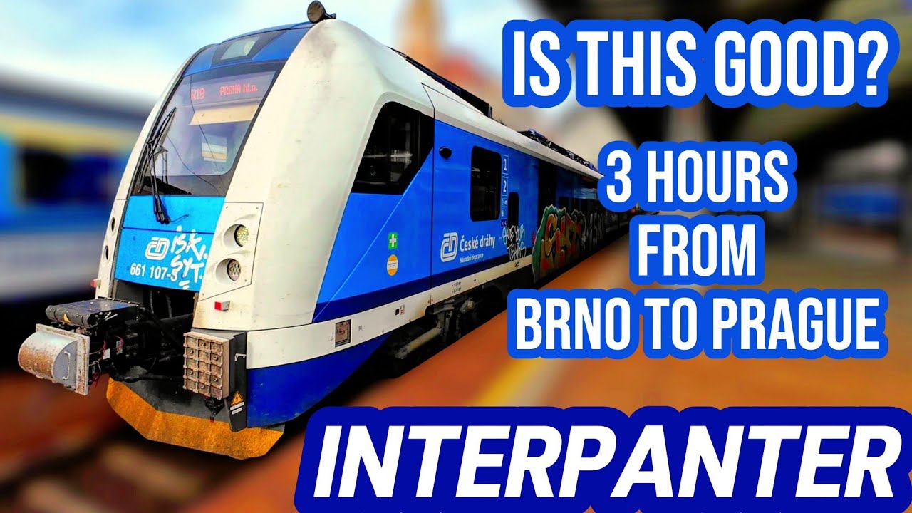 InterPanter: 1st Class Ride from BRNO to PRAGUE with České Dráhy (4K)