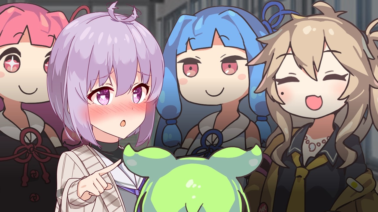 女の子にいじめられているずんだもん