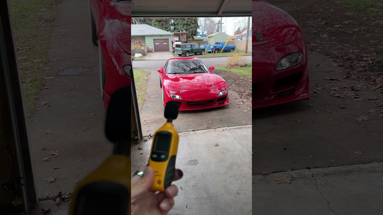 how loud is my rx7?🤔 #jdm #jdmcars #carculture #tunercars #shorts