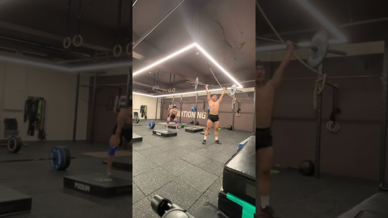 Korea crossfit Thruster / bar facing burpee / wall balls WOD (쓰러스터/버피/월볼 와드) *원시인 아님 주의