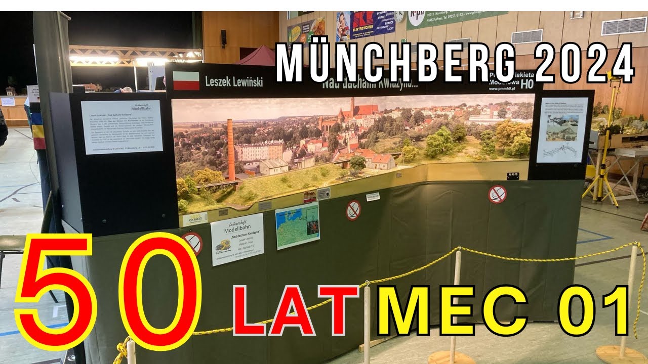 Wystawa makiet i modeli kolejowych z okazji 50-lecia Klubu MEC01 w Münchberg