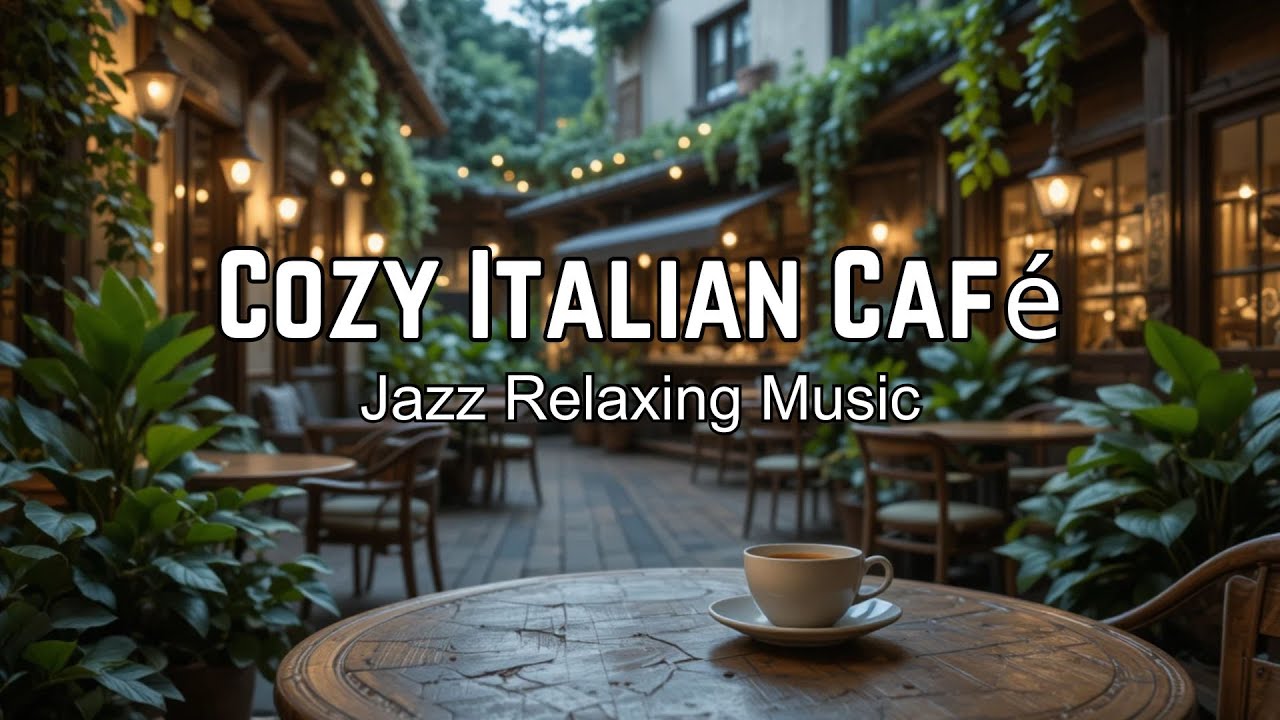 Emotionally Tired but Can’t Say It? Breathe 🤍 | Italy | Jazz Relaxing Music on Cafe