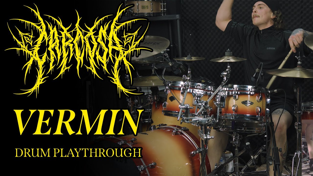 CARCOSA - VERMIN (Official Drum Playthrough)