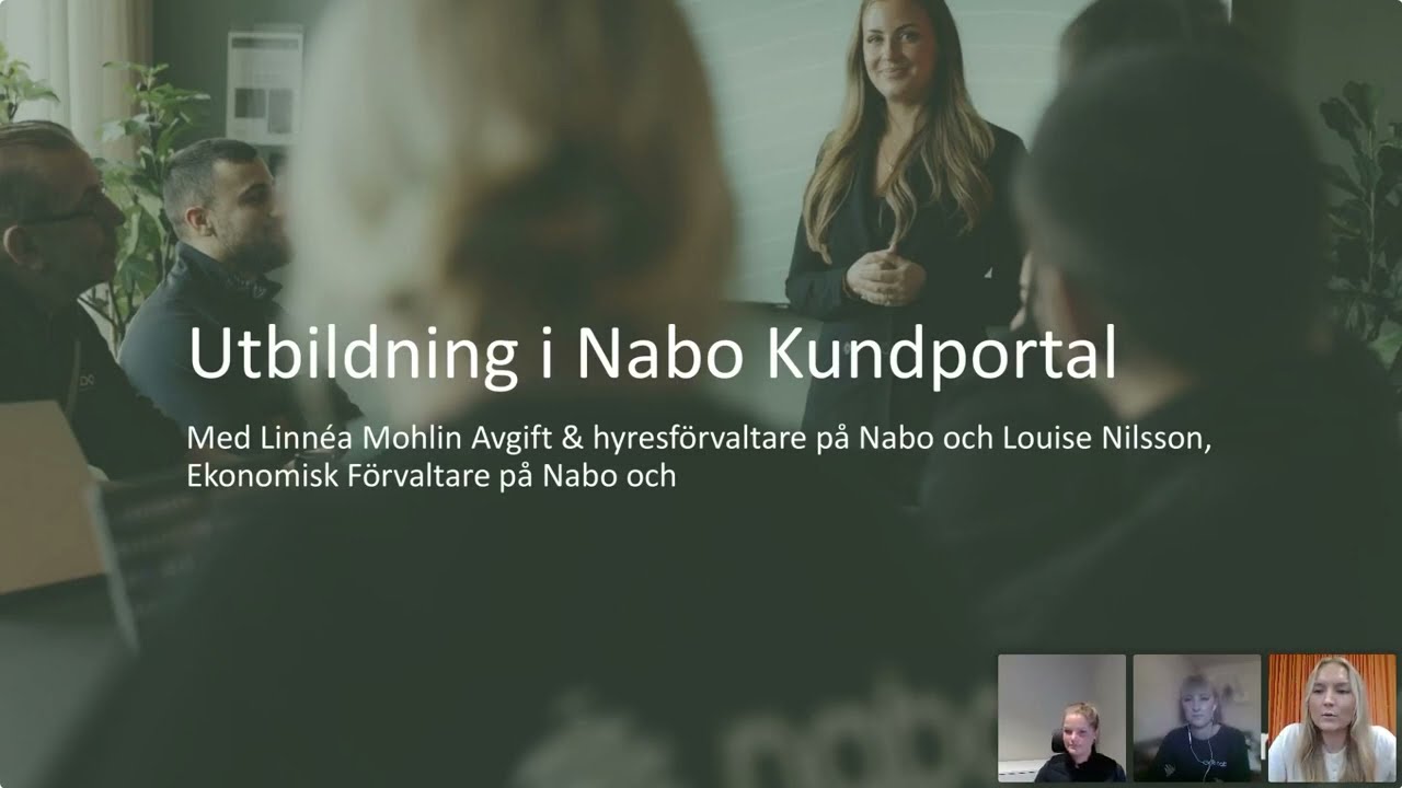Genomgång i Nabo Kundportal
