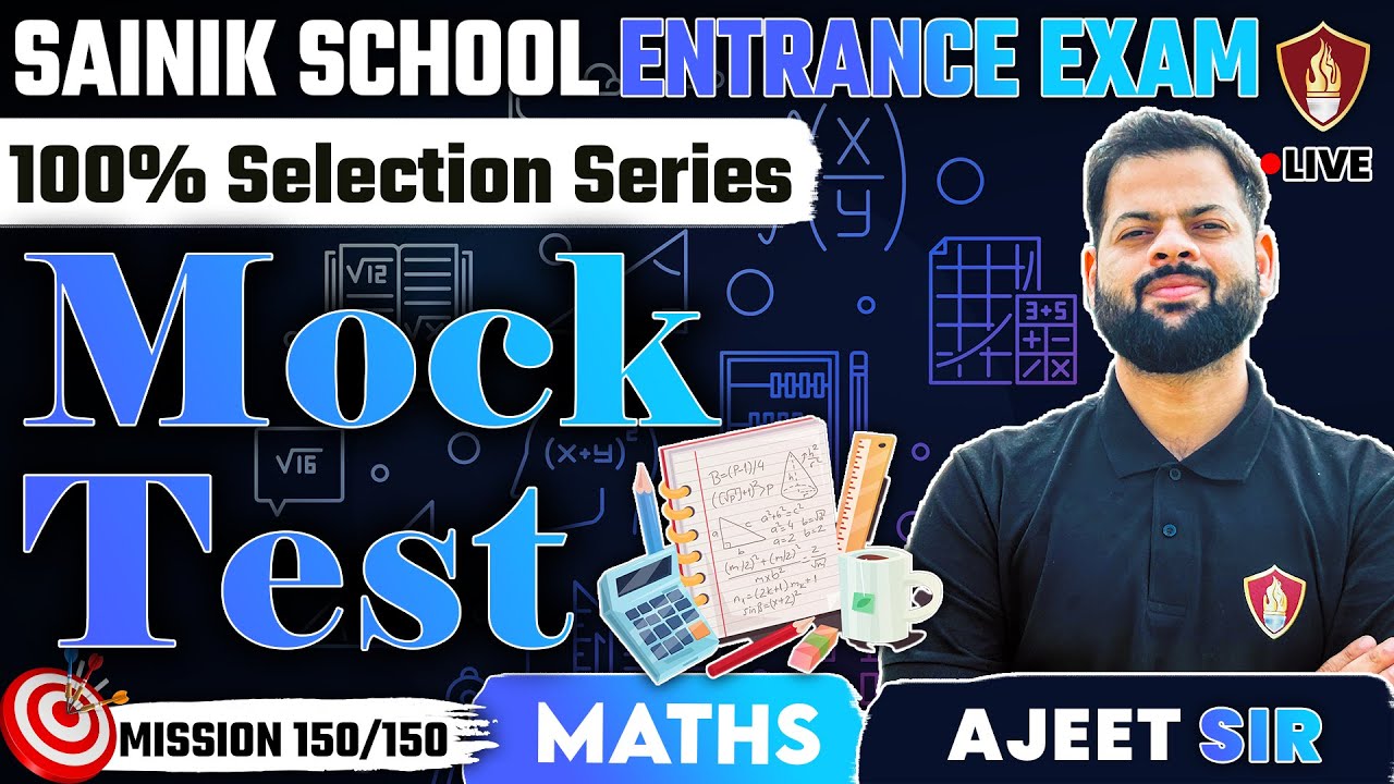 Sainik School Maths Mock Test | Sainik School Coaching 2025 Class 6