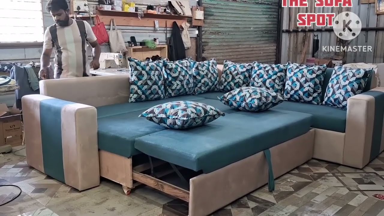 6×6 Luxury Sofa Cum Bed — Storage Wala Smart Design 😍Sofa Cum Bed For Small Rooms | Latest Design