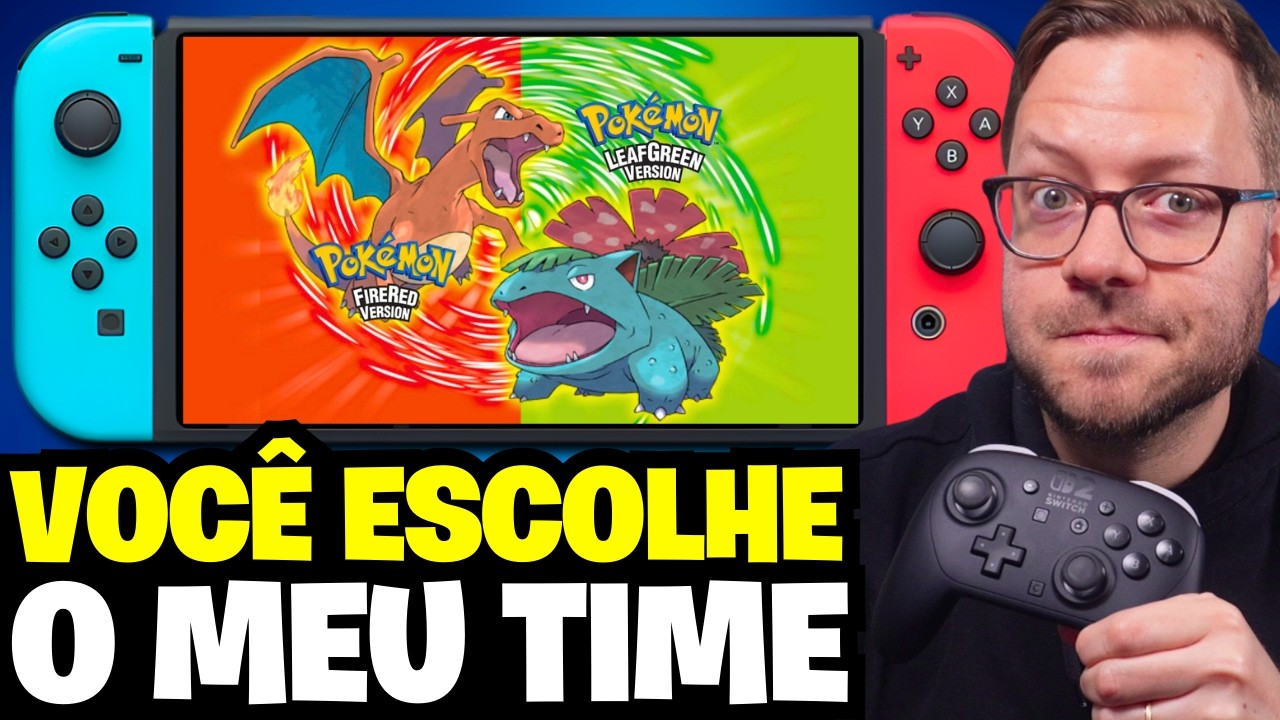 VOCÊ ESCOLHE O MEU TIME | Jogando Pokémon Fire Red no Nintendo Switch | EP3