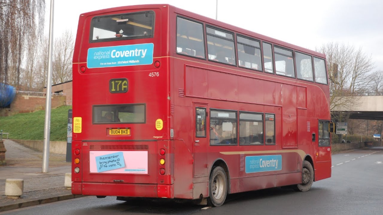 Buses around Coventry City Centre during the Winter Period..