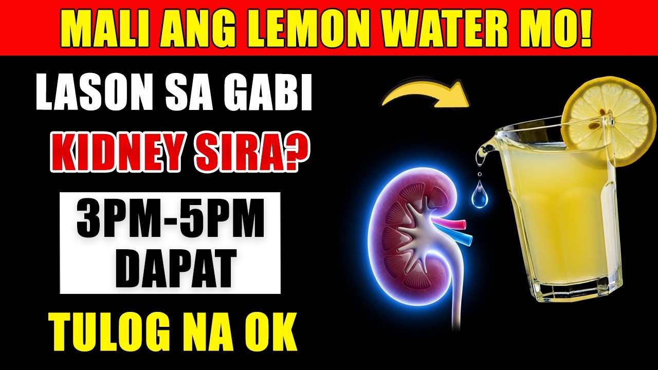 Mahinang Kidney? Bawasan ang Pag-ihi sa Gabi gamit ang Lemon Water at Natural na Paraan