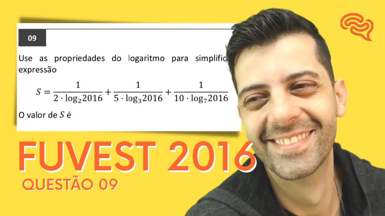 FUVEST 2016 - Q9 - Use as propriedades do logaritmo para simplificar a expressão