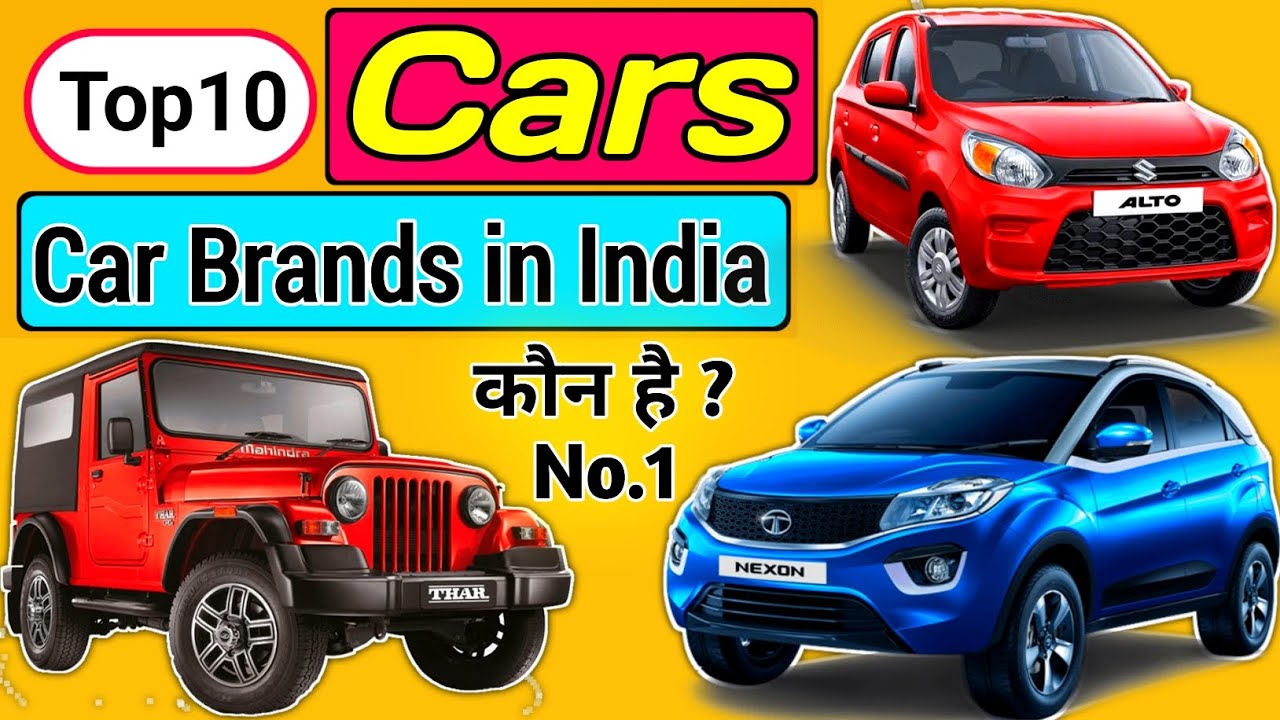 Top 10 Car Brands in India with Country of Origin | Most Popular Car Companies 2025 🚘 