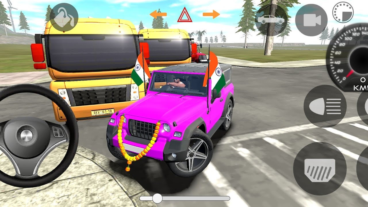 Modified Mahindra pink Thar Car Games: Indian Cars (Gadi Wala Game)Car Game Android Gameplay2026#64