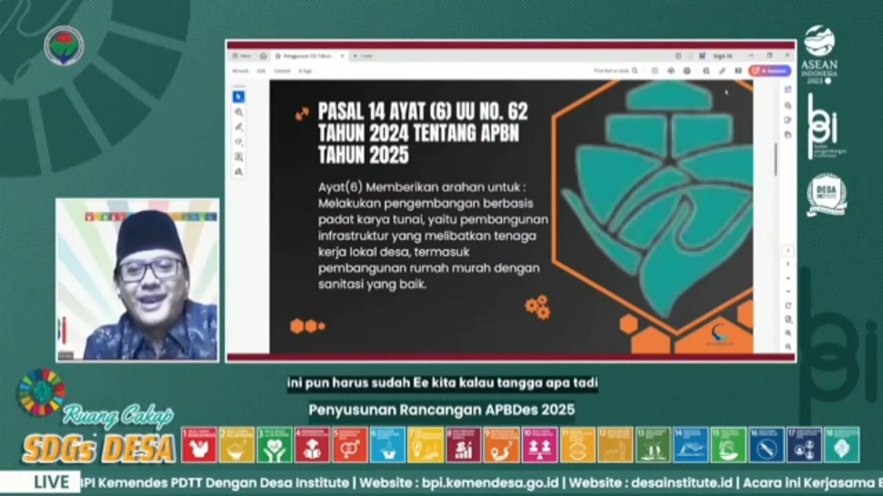 Penyusunan Rancangan APBDes 2025 Berpedoman Prioritas Penggunaan DD 2025