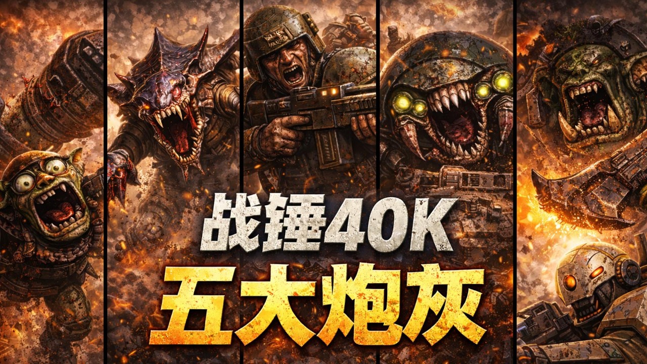 战锤40000中5大炮灰兵种，人类连前二都进不去#warhammer40k #warhammer #spacemarine2 #电玩游戏解说 #遊戲