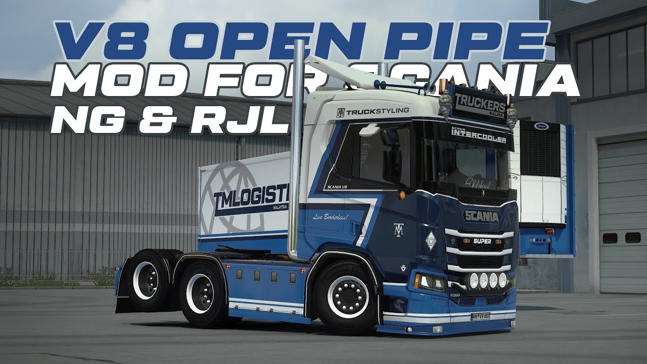 Scania V8 Open Pipe Sound Mod Showcase | Latest Best Mods for ETS2