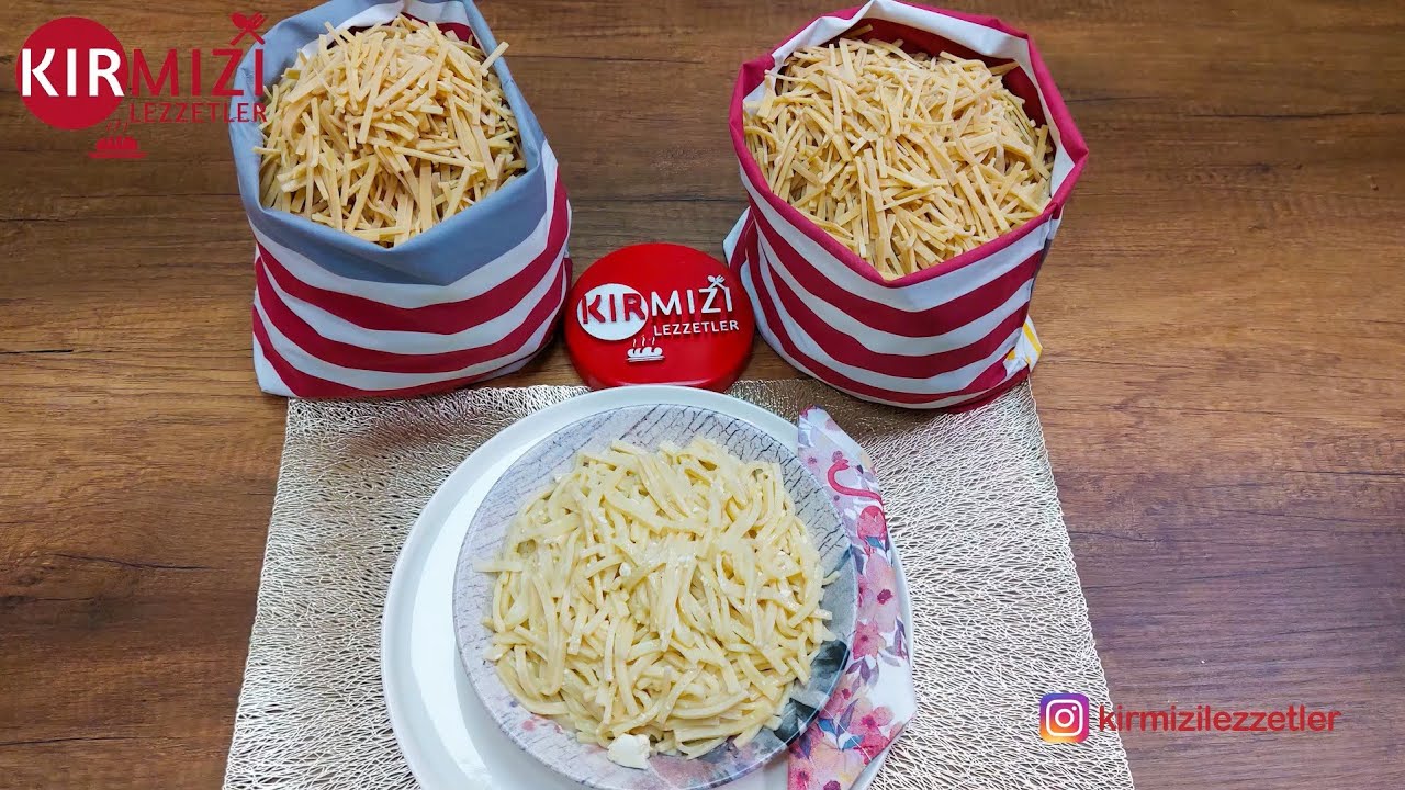 Erişte Nasıl Yapılır?/ Pratik👌 Kolay Pişen ✔️ Erişteyle Nefis Bir Tereyağlı Peynirli Makarna Tarifi