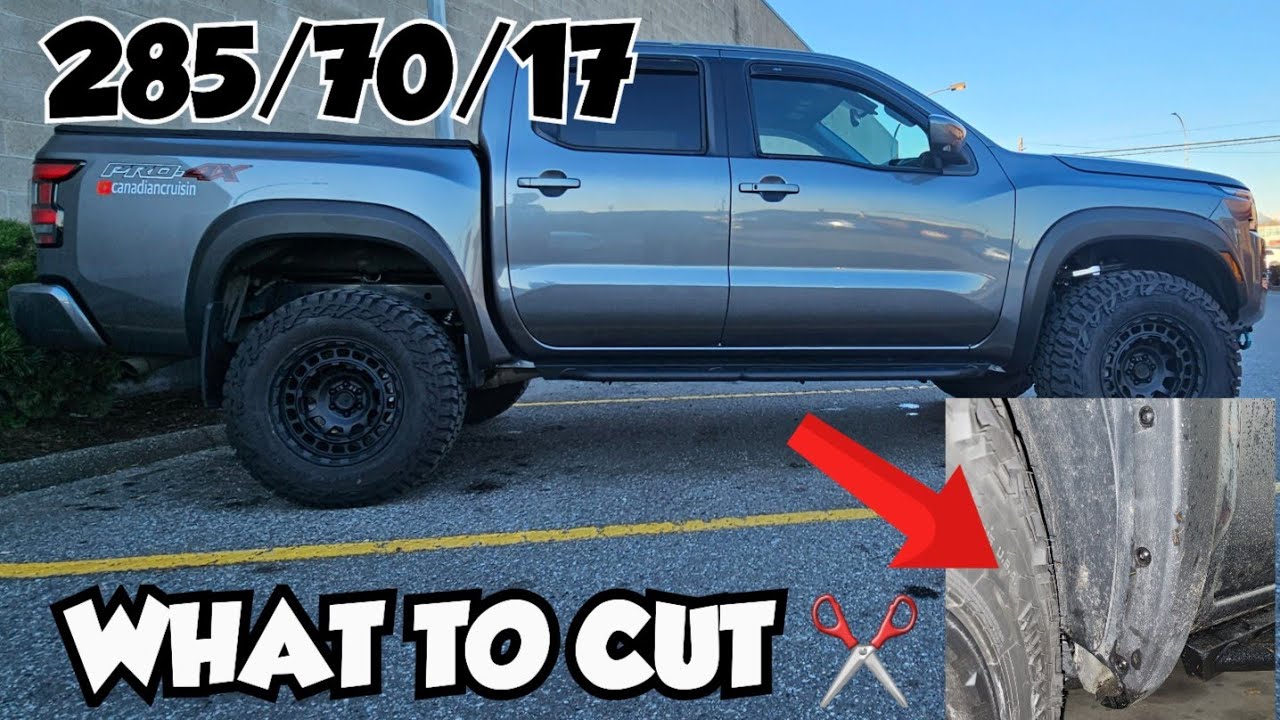 ЧТО НУЖНО ПОДРЕЗАТЬ НА NISSAN FRONTIER, ЧТОБЫ УСТАНОВИТЬ ШИНЫ БОЛЬШЕГО РАЗМЕРА *NISSAN FRONTIER P...