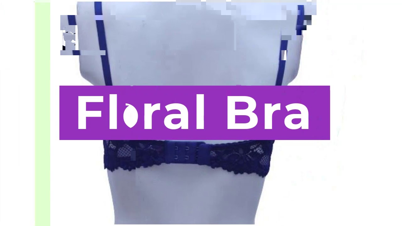 Floral Lace Net Fancy Bra