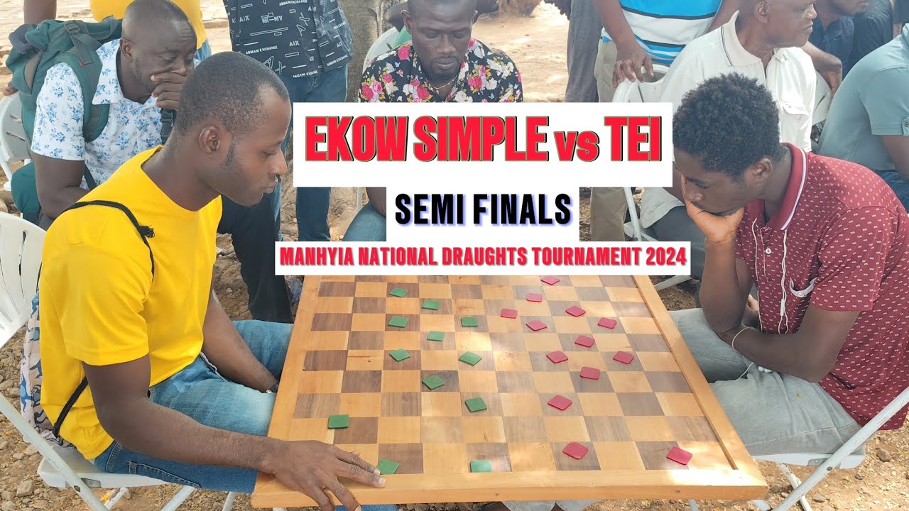 Ekow Simple vs Tei. Manhyia National Draughts Tournament 2024