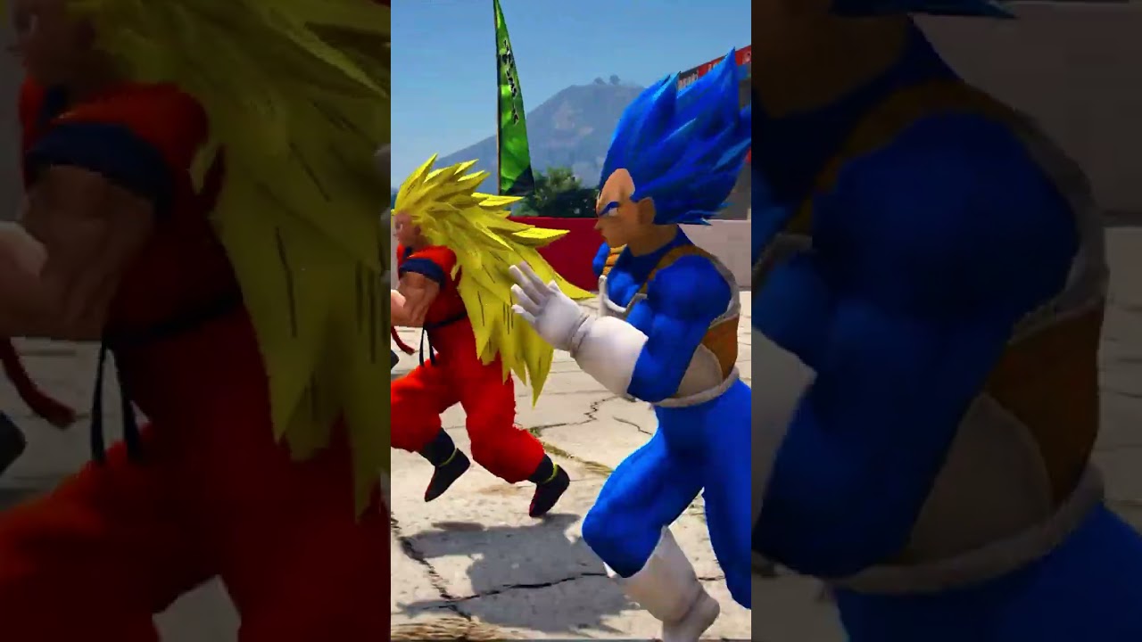 😱 GOKU vs SASUKE vs VEGETA vs SUPERHERO RACE&hellip; 🔥 VEGETA CHEATED! | GTA 5 #shorts
