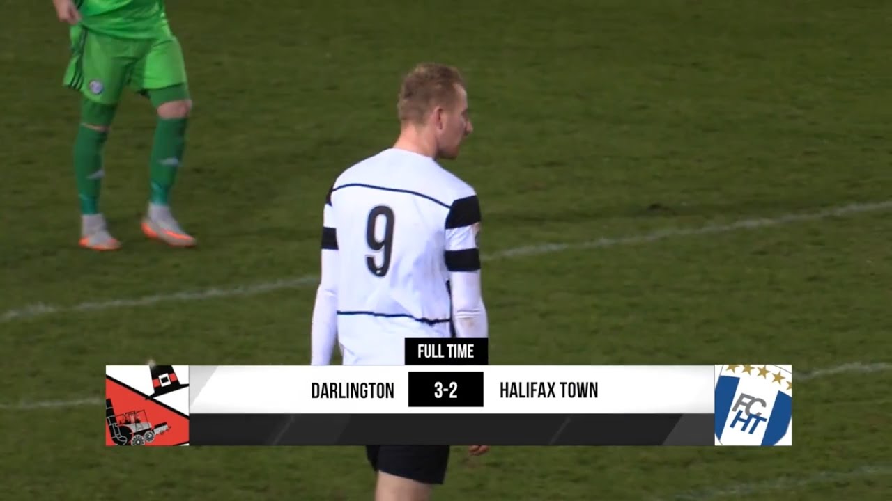 Darlington 3-2 Halifax Town - Vanarama National League North - 2016/17