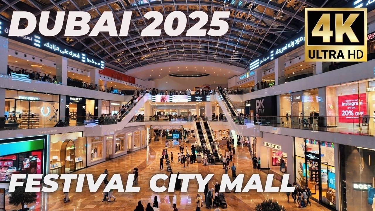 Dubai [4K] Festival City Mall - Stunning Full Walking Tour Compilation 2025 🇦🇪