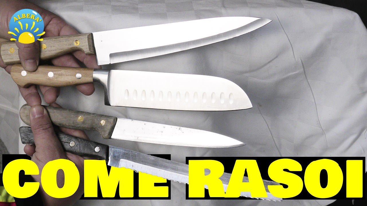 (AFFILARE qualsiasi LAMA in ACCIAIO) COLTELLI, SEGACCIO, FORBICI , tutorial e prove pratiche!
