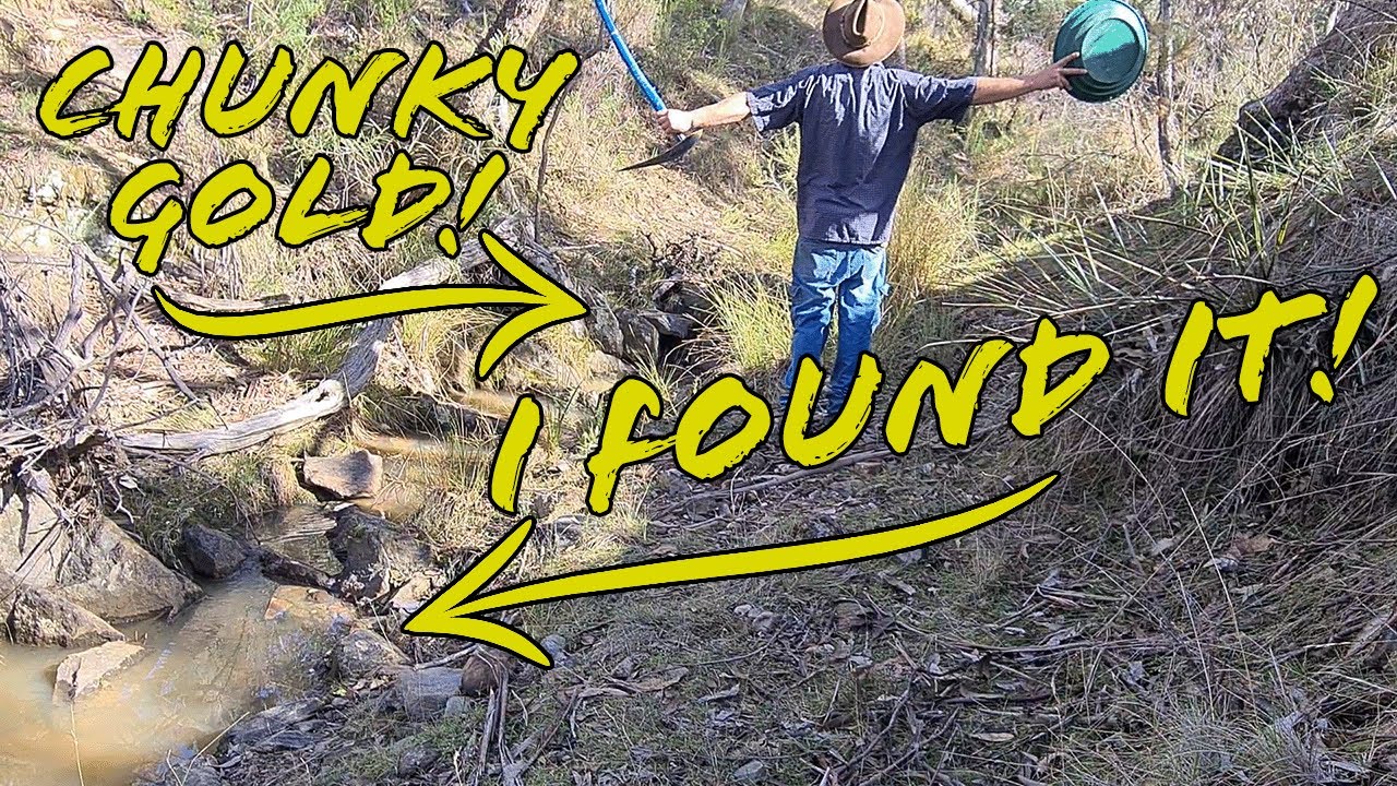 A secret creek LOADED with Gold!