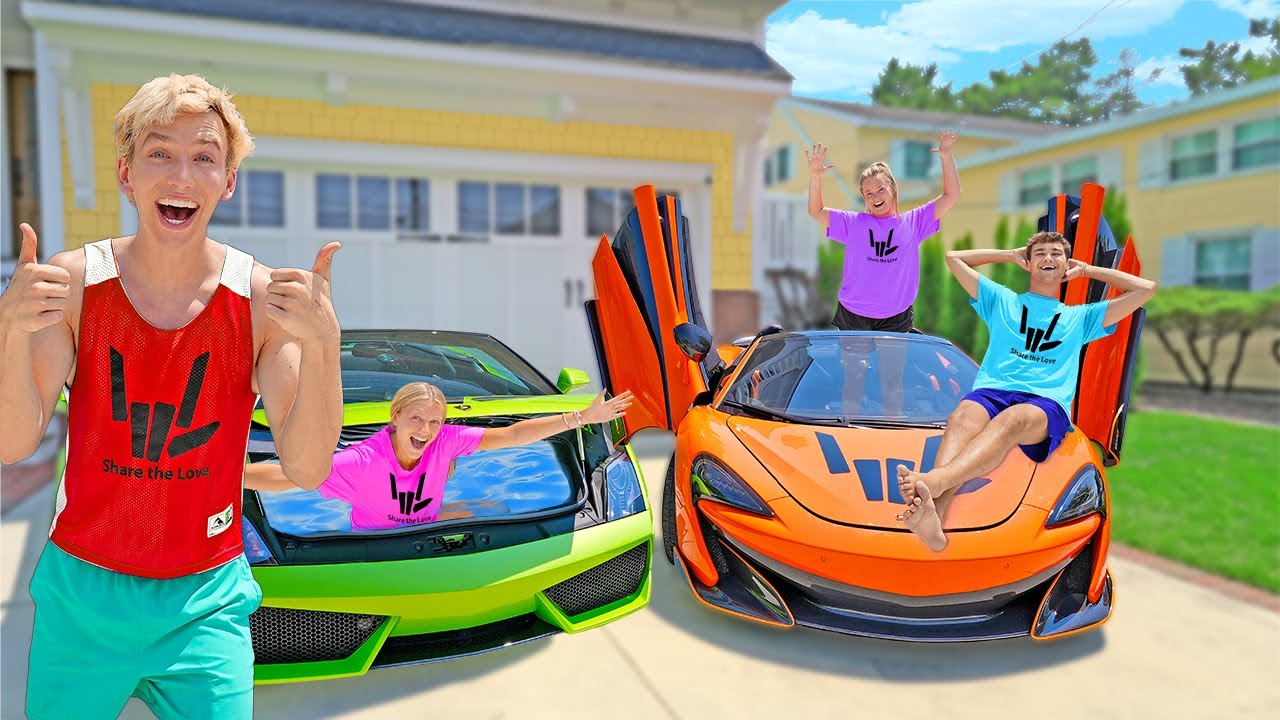 Last to Leave Car Wins $10,000!! (Lamborghini VS McLaren Supercar Challenge)