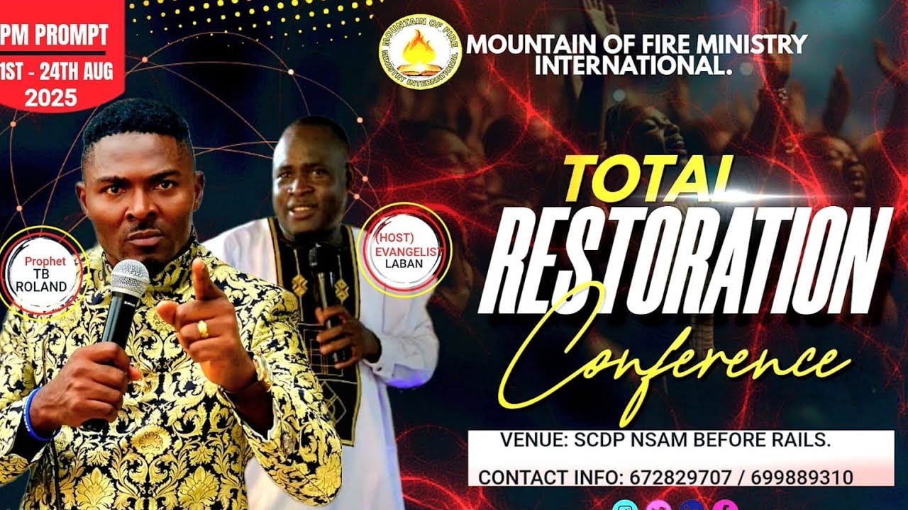 TOTAL RESTORATION (PART FIVE)BY  PROPHET TB ROLAND WITH MOUNTAIN OF FIRE MINISTRY PST LABAN. 
