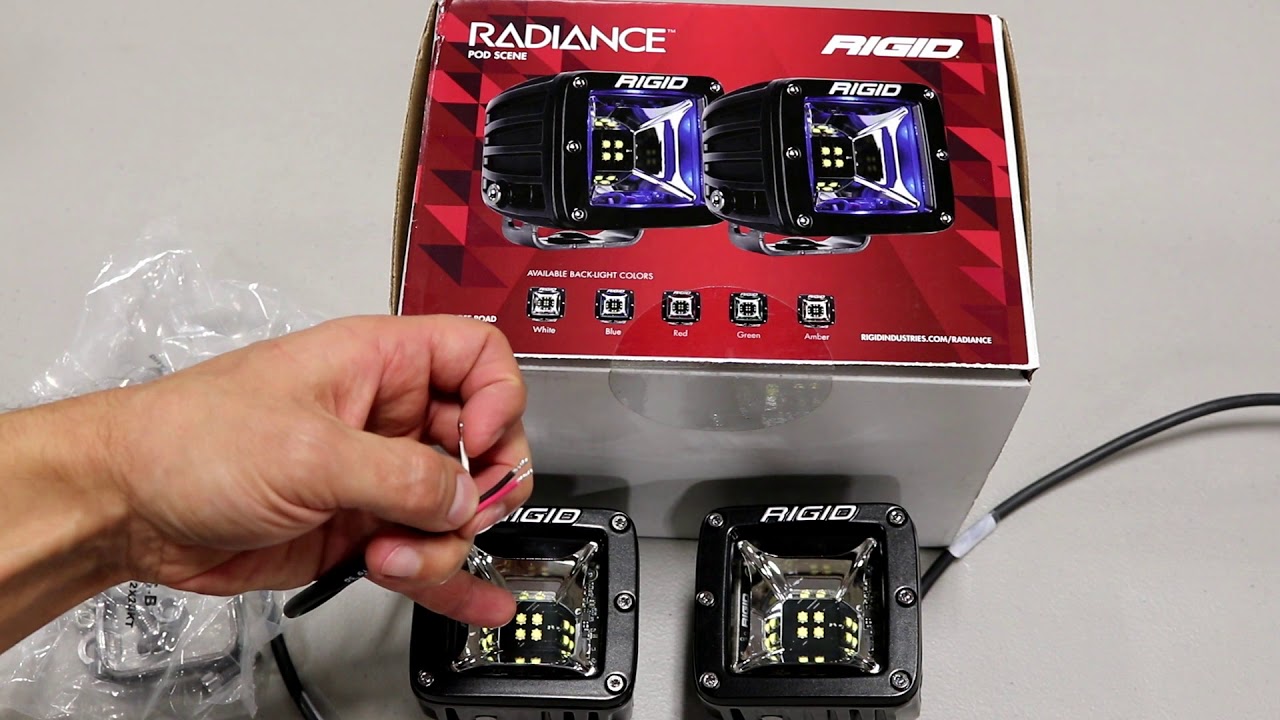 Rigid Radiance Pod Lights Surface What's inside the Box? #HardRacing #RigidIndustries #RigidLED