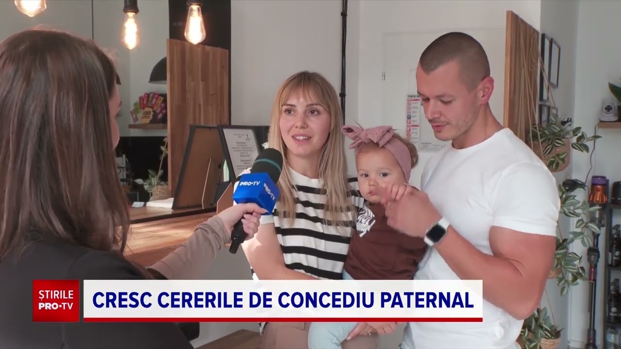 Numărul bărbaților care își iau concediu de paternitate a crescut în România
