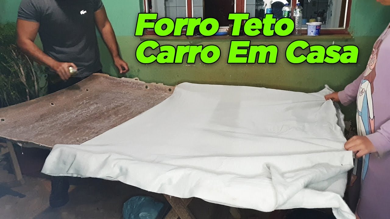 Colando Forro De Teto Do Carro Em Casa Gastando Pouco:  Serve Em Vários Carros - Fiat Tipo 1.6ie
