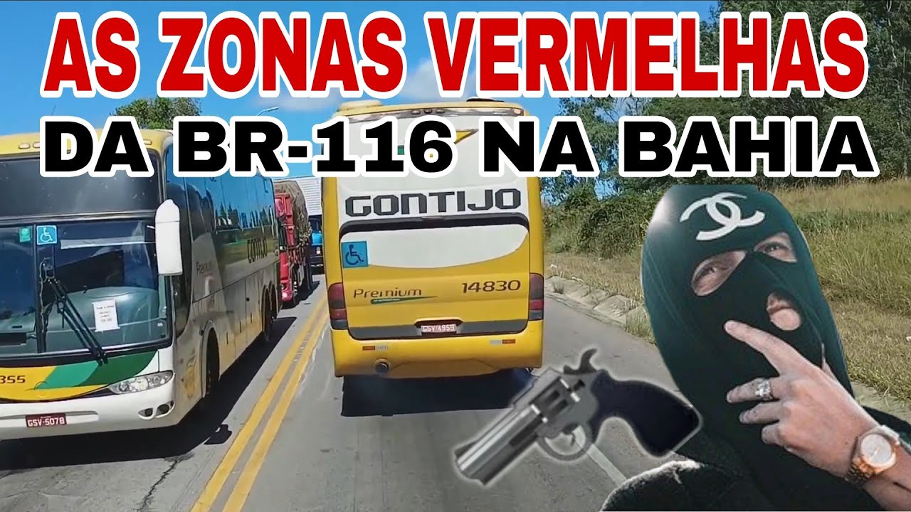 Os trechos de Zona vermelha mais perigosos da BR-116 na Bahia