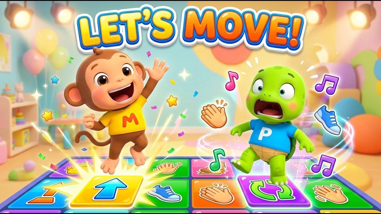 Let’s Move! Fun Action Song for Kids | Movement & Dance Song for Toddlers & Preschoolers
