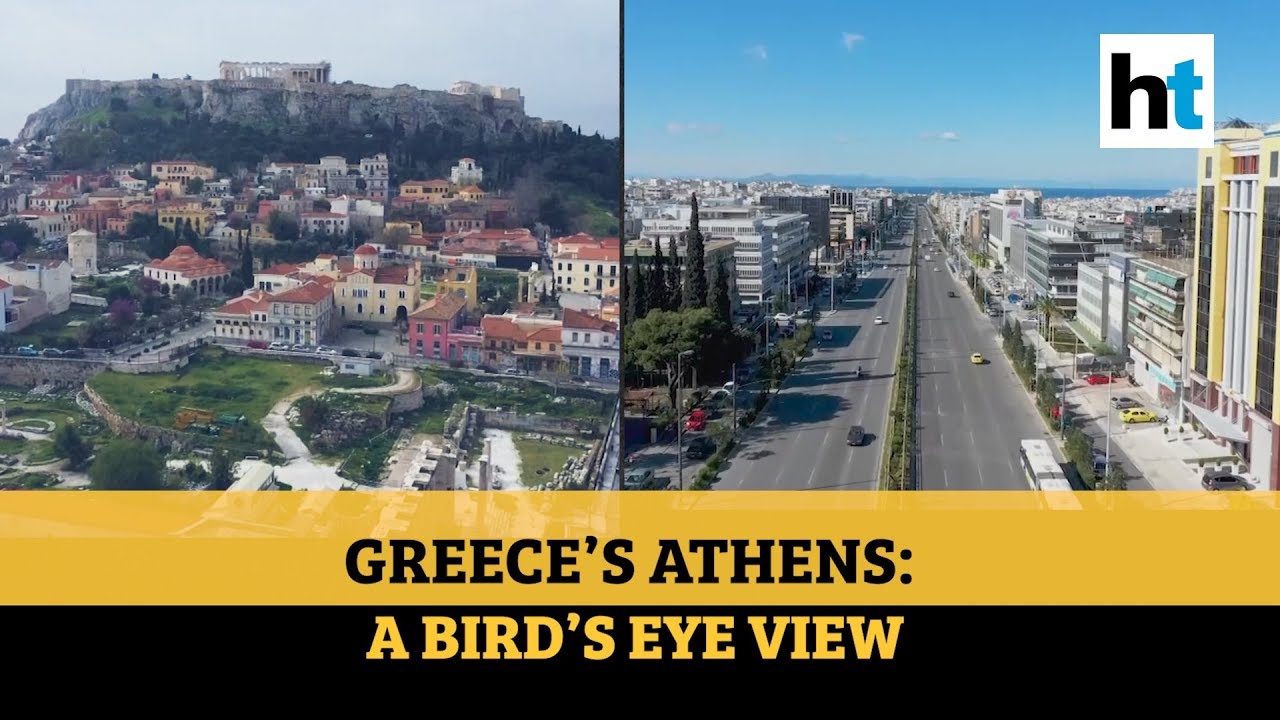 Watch: Spectacular drone visuals of Greece&rsquo;s Athens amid lockdown