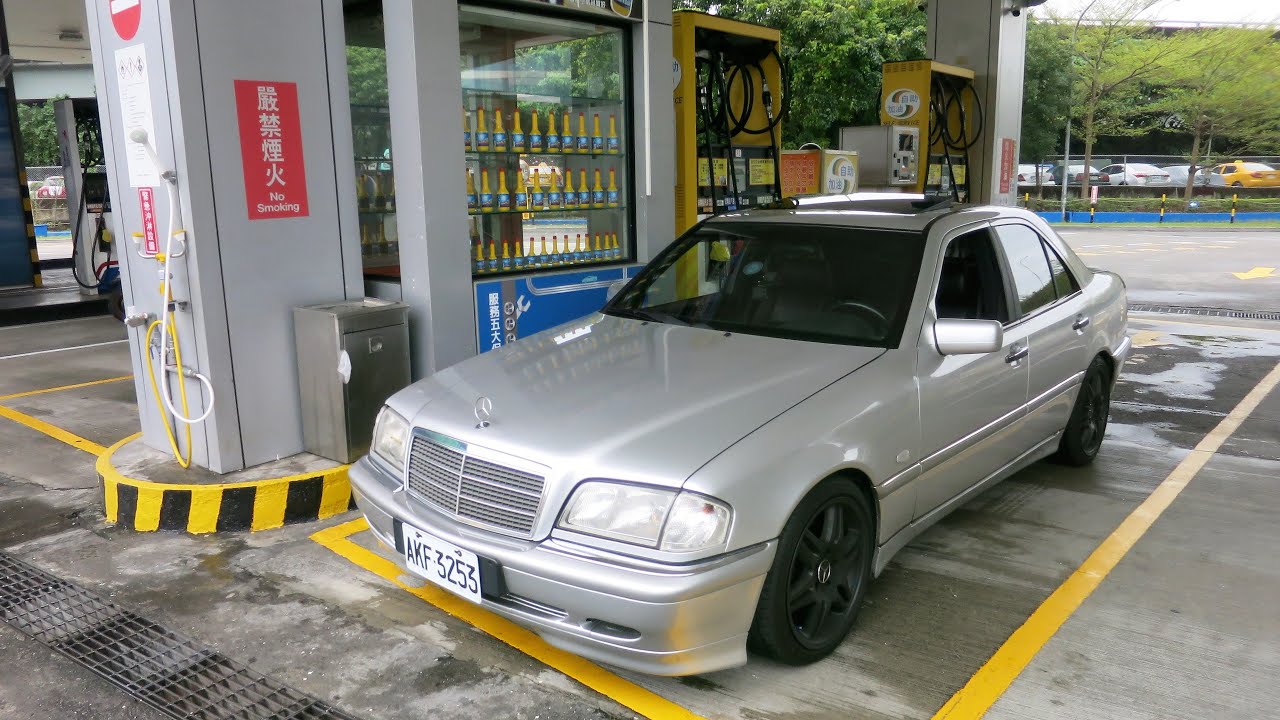 油箱加滿系列之猜猜看 BENZ W202 C240 油箱加滿要幾公升 MVI 3072