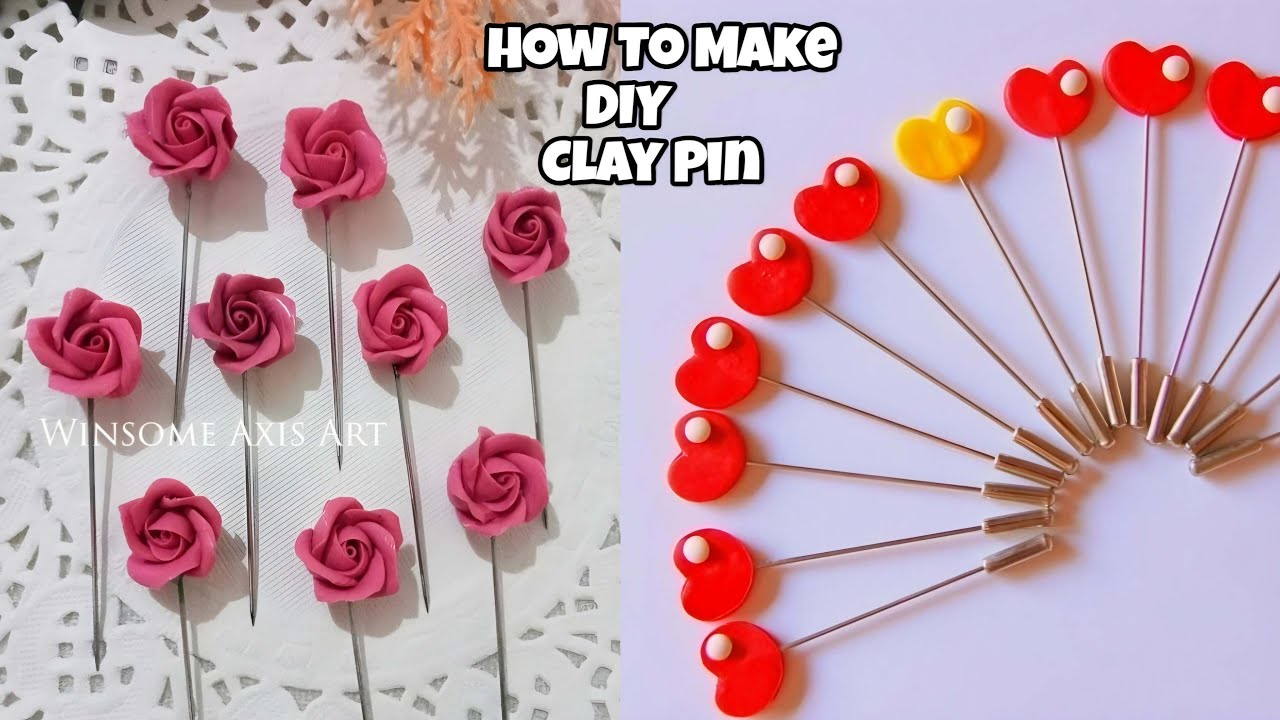 DIY Clay Hijab Pin Ideas | How to Make Trendy Clay Hijab Pins | Easy Tutorial