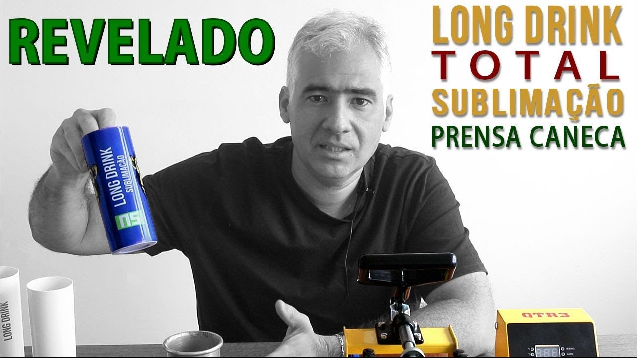DICA NINJA | Long Drink Total via Sublimação na Prensa de Caneca - 360 Graus!