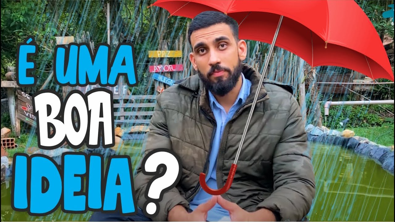 Água da chuva para criar peixe , é uma boa ideia?