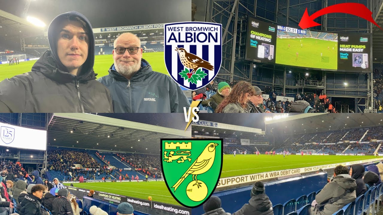 WBA VS NORWICH CITY (VLOG) *FANS LEAVE AS THE CANARIES SMASH ALBION 5-0!*