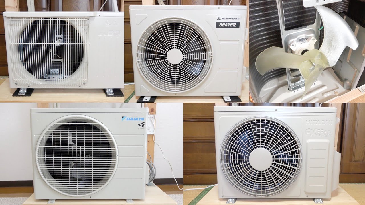 Video of Viewing the Propeller Fan of Air Conditioner Outdoor Unit 【vol.1 Compact Outdoor Unit】