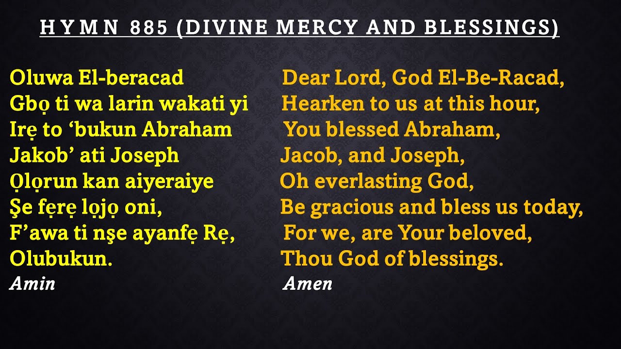 CCC Hymn 885 (Oluwa El-Beracad, gbo ti wa larin wakati yi...) CCC Redemption Parish,Winnipeg, MB