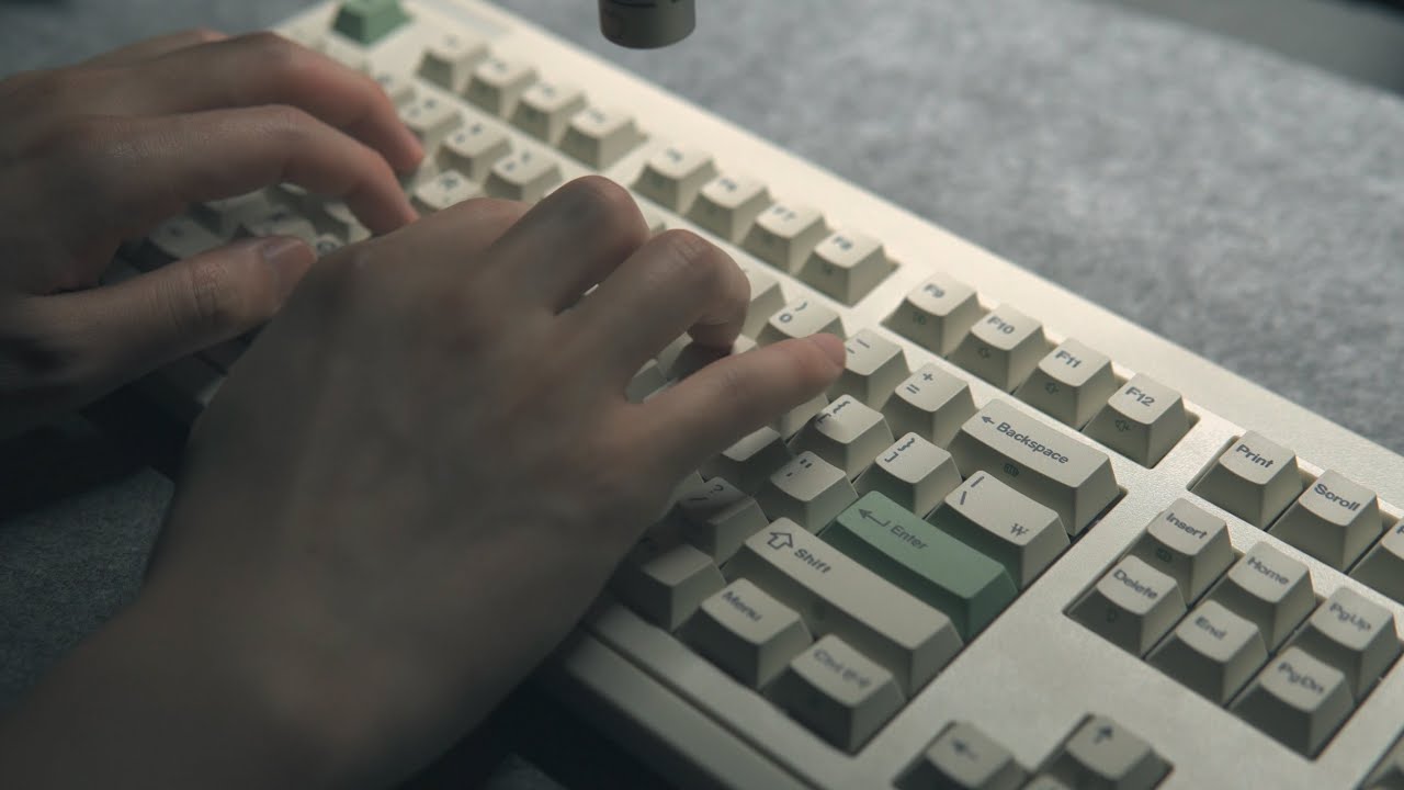 ASMR | 시끄럽지 않게 듣기 좋은 키보드 타건 소리 1시간 | OG104